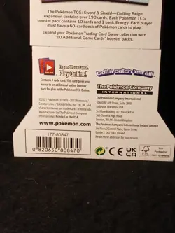 Pokemon Sword & Shield Chilling Reign Booster Pack TCG - Image 4
