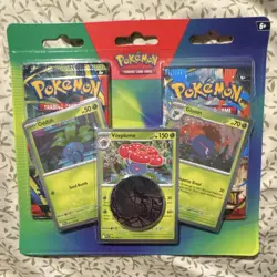 Pokemon TCG Phantasmal Flames, Mega Evolution booster pack coin bundle - Image 1