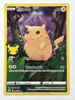 Pokemon TCG - Pikachu 005/025 Full Art Holo - Celebrations - LP - Image 1