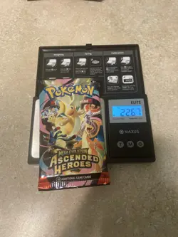 VERY HEAVY! 22.67g Pokemon TCG Ascended Heroes Booster Pack (SEALED) PikachuU - Image 1