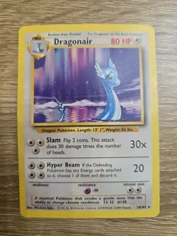 Pokemon TCG Dragonair Base Set Unlimited Rare Card 18/102 Near Mint Condition - Image 1