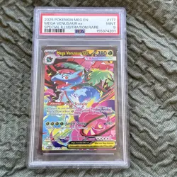 2025 POKEMON MEG EN-MEGA EVOLUTION #177 MEGA VENUSAUR EX PSA 9 - Image 1