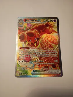 Pokemon TCG Dachsbun ex 169/142 SV07 Stellar Crown SIR Full Art Holo NM - Image 1