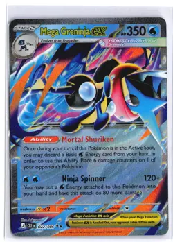 MEGA GRENINJA EX 022/086 Double Rare Chaos Rising Holo NM - Image 2