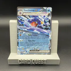 Pokemon TCG Garchomp ex 038/182 SV04 Paradox Rift Double Rare Holo NM - Image 1