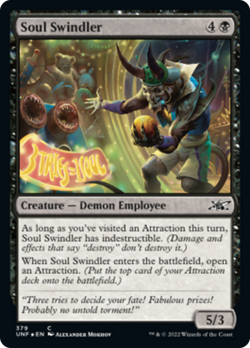 Soul Swindler (379 Galaxy) FOIL Unfinity NM Creature Common MAGIC CARD ABUGames - Image 1