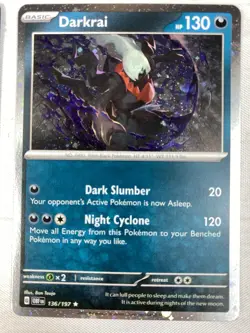 Pokemon Darkrai 136/197 Sableye 136/193 Spiritomb 129/198 Cosmo Holo Tin Promo - Image 3