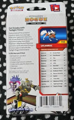 Pokemon TCG Sun & Moon Forbidden Light Twilight Rogue Theme Deck Lycanroc Sealed - Image 2
