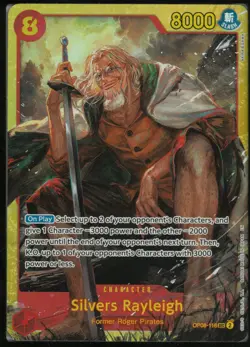 Silvers Rayleigh OP08-118 Secret Rare Two Legends One Piece Near Mint - Image 1