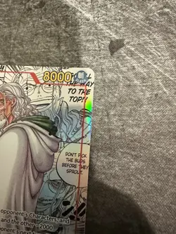 Silvers Rayleigh OP08-118 Manga Alt Art SEC Two Legends ONE PIECE Card English - Image 3