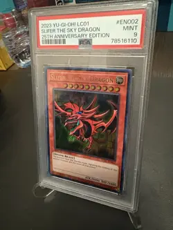 PSA 9 Slifer The Sky Dragon LC01 EN002 25th Anniversary Yu-Gi-Oh Mint Slab - Image 3