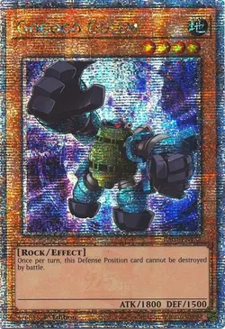 Gogogo Golem Yu-Gi-Oh! RA04-EN152 1st Quarter Century Secret Rare - Image 1
