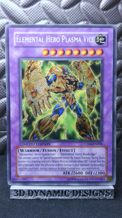| Yugioh Elemental HERO Plasma Vice CT04-EN006 Secret Rare 2007 Tin NM- 🔥 | - Image 1