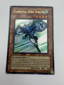 Yu-Gi-Oh Elemental HERO Stratos JUMP-EN012 Limited Edition MP - Image 1