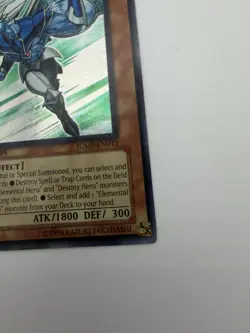 Yu-Gi-Oh Elemental HERO Stratos JUMP-EN012 Limited Edition MP - Image 4