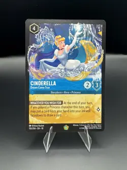 Disney Lorcana Cinderella - Dream Come True 155/204 Legendary Non Foil - Image 1