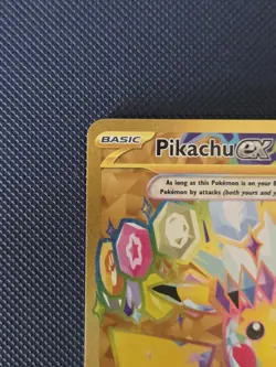 Pokemon TCG Pikachu Ex Surging Sparks Hyper Rare Gold 247/191 NM - Image 2