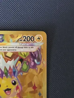Pokemon TCG Pikachu Ex Surging Sparks Hyper Rare Gold 247/191 NM - Image 3