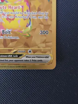Pokemon TCG Pikachu Ex Surging Sparks Hyper Rare Gold 247/191 NM - Image 5