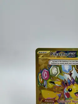 Pokemon TCG Pikachu EX Surging Sparks Holo Hyper Rare Gold 247/191 NM - Image 2