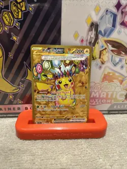 Pokemon TCG Pikachu EX Surging Sparks Holo Hyper Rare Gold 247/191 NM - Image 1