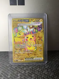 Pokemon TCG Pikachu EX Surging Sparks Holo Hyper Rare Gold 247/191 NM - Image 1