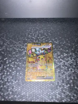 Pokemon TCG Pikachu EX Surging Sparks Holo Hyper Rare Gold 247/191 NM - Image 3