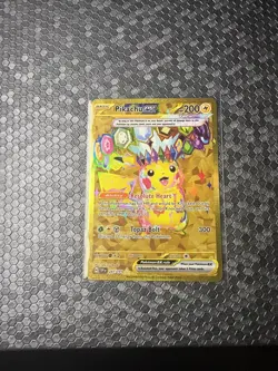 Pokemon TCG Pikachu EX Surging Sparks Holo Hyper Rare Gold 247/191 NM - Image 4