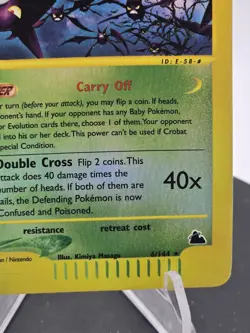 Pokemon Card - Crobat Skyridge 6/144 Rare Reverse Holo - Image 3