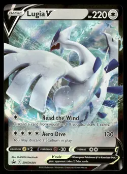 Pokemon Cards Lugia V SWSH301 Sword & Shield Promo Holo Promo LP - Image 1