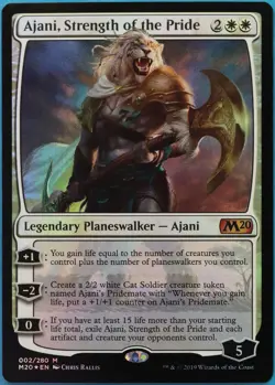Ajani, Strength of the Pride FOIL Core Set 2020 / M20 NM CARD (517995) ABUGames - Image 1