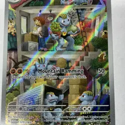 Machoke 177/165 Sv: Scarlet & Violet 151 Illustration Rare Full Art Pokemon Card - Image 3