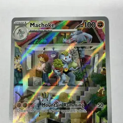 Machoke 177/165 Sv: Scarlet & Violet 151 Illustration Rare Full Art Pokemon Card - Image 4