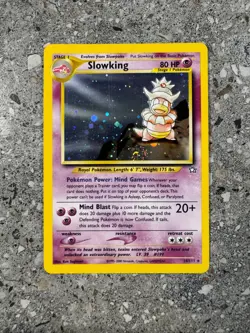 Pokemon TCG Cards Slowking 14/111 Neo Genesis Holo Rare EXC-NM * SWIRL * - Image 1