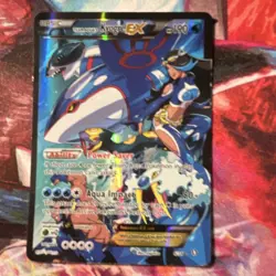 Pokemon Team Aqua's Kyogre EX 6/34 Full Art Aqua 190 HP 80+ Card - Image 1