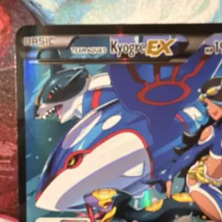 Pokemon Team Aqua's Kyogre EX 6/34 Full Art Aqua 190 HP 80+ Card - Image 5