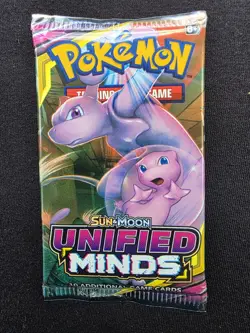 Pokemon Pokemon TCG Unified Minds Booster Pack 10 Cards English 2019 Mewtwo/Mew - Image 1