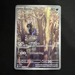Deino 146/086 Pokemon Card White Flare Illustration Rare - Image 1