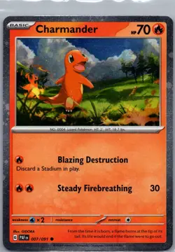Charmander - (Cosmos Holo) 007/091 | Miscellaneous Cards & Products | Holo NM - Image 1