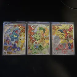Pokemon TCG first partner series 2 Promo 3-Card Lot Totodile Chikorita Cyndaquil - Image 1