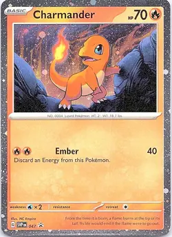 Charmander - (Cosmos Holo) Holo Promo SV: Scarlet & Violet Promo Cards 047 NM - Image 1