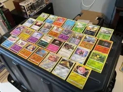 (30) Pokemon Cards Lot WOTC Vtg Holo STAMPED REVERSE Rhyhorn Lunala Geodude - Image 1