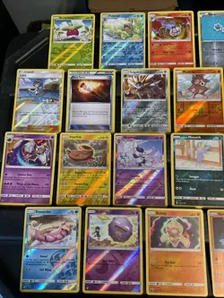 (30) Pokemon Cards Lot WOTC Vtg Holo STAMPED REVERSE Rhyhorn Lunala Geodude - Image 2