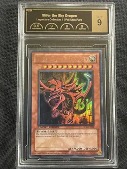 Yu-Gi-Oh Card PCG 9 Slifer The Sky Dragon Foil Legendary Collection 1 LC01-EN002 - Image 1