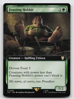 Feasting Hobbit (Extended Art) *Non-Foil* LTC 120 NM - Image 1