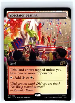 Spectator Seating (Extended Art) 495 Commander: Marvel Super Heroes MTG NM - Image 1