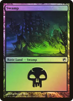 MTG FOIL Swamp - Scars of Mirrodin #238 - Image 1