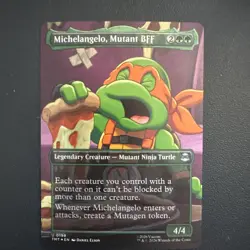 Michelangelo Mutant BFF Borderless 198 TMNT Magic the Gathering - Image 1