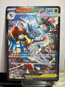 Pokemon TCG Mega Lucario EX 179/132 Mega Evolution - Image 1