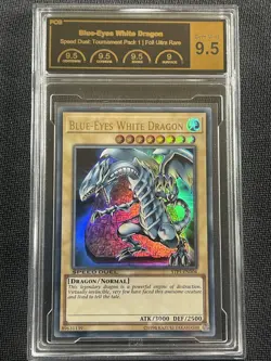 Yu-Gi-Oh Card PCG 9.5 Blue Eyes White Dragon Speed Duel Tournament 1 STP1-EN004 - Image 1